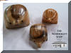Handcrafted echidnas, variety of timbers